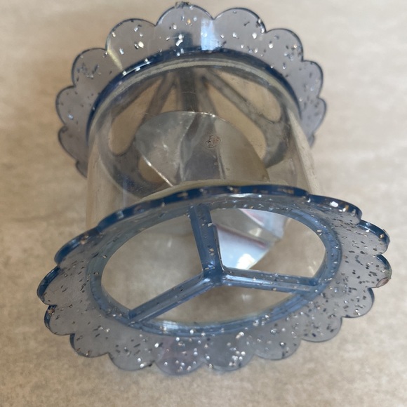 Vintage Twinklers Spinner Birdcage Rare Christmas Tree Ornament Blue Gray Silver - Picture 9 of 16